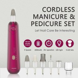 Wireless manicure, pedicure set.