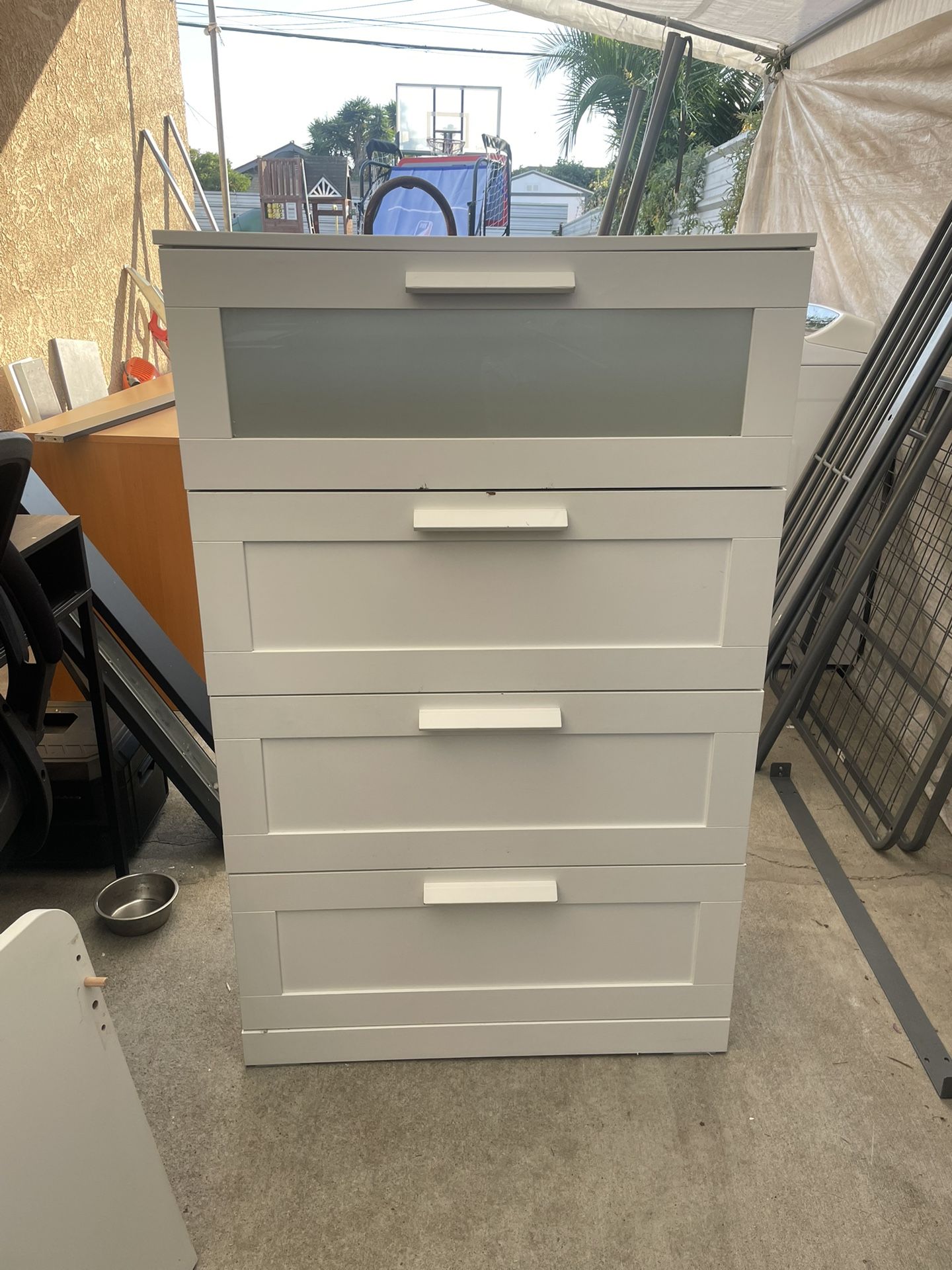 White IKEA BRIMNES Dresser