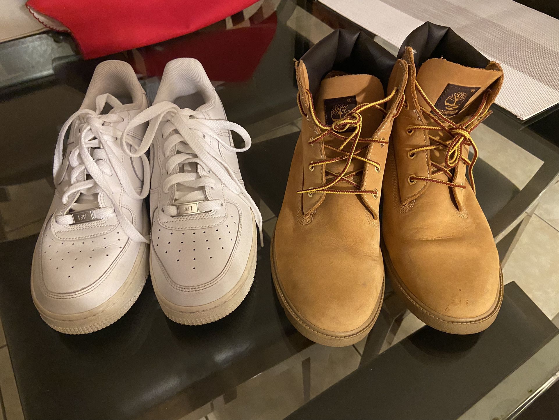Nike Tennis Shoes $30.00 & Timberland Boots $50.00