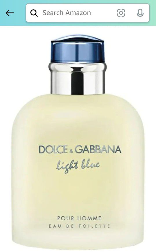 Dolce & Gabbana Light Blue Men's Cologne (New In Box)