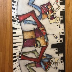 Painting/Mural - Modern Piano - 60x40