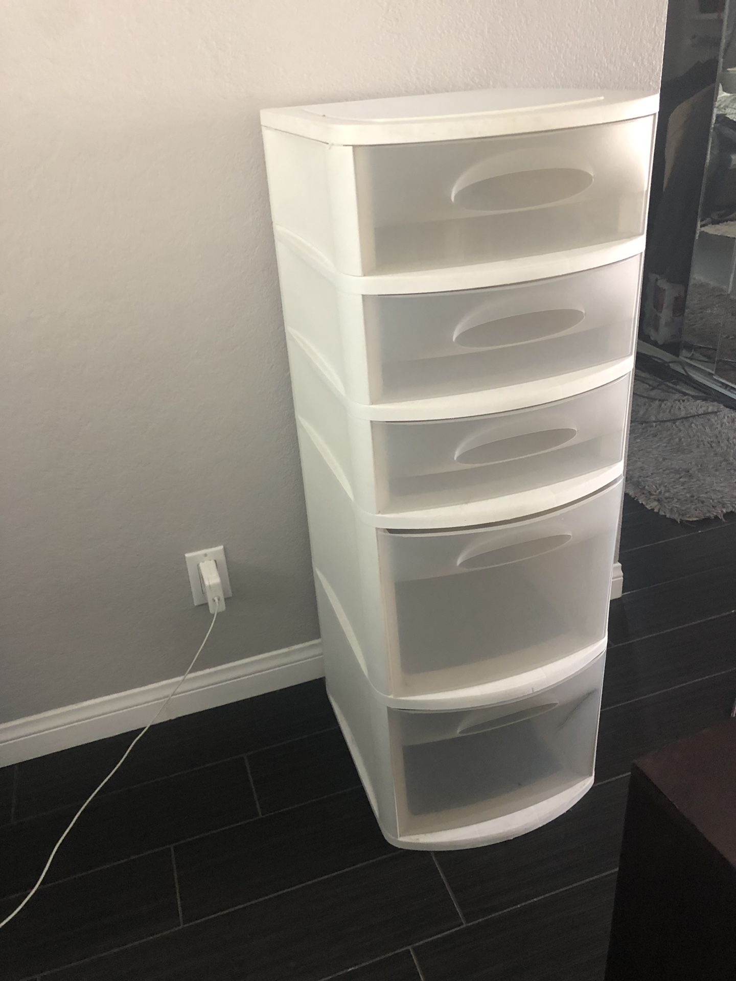 Sterilite plastic drawer tower