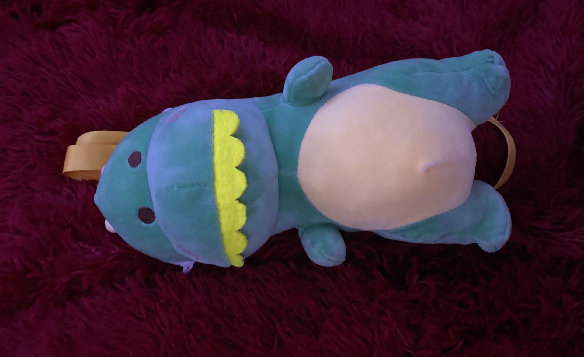 Green dinosaur purse