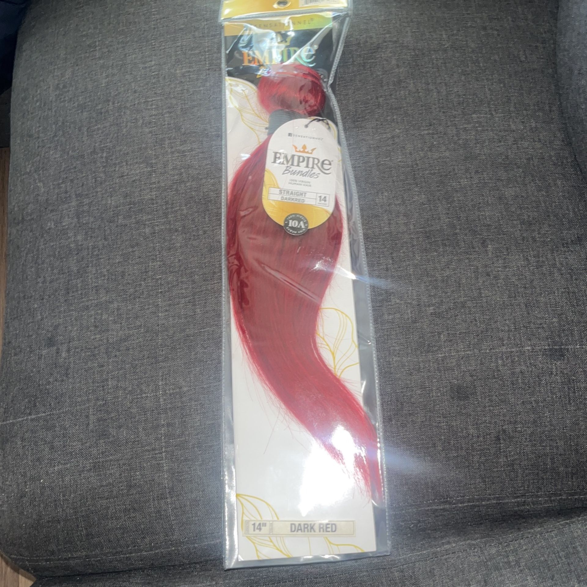 14 Inch Deep Red 100% Empire Human Hair Bundle