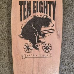 Bravo Ten Eighty Longboard, Wood Brown