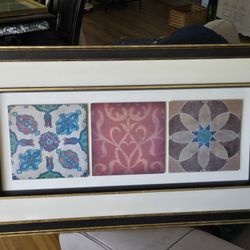Lovely Abstracts In Wooden Frame