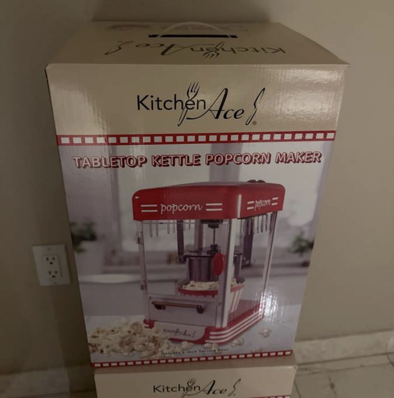 New!!! in box Kitchen Ace tabetop kettle popcorn maker