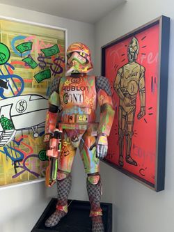 STAR WARS STORM TROOPER / DARTH VADER SCULPTURE