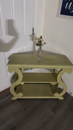 Wood console