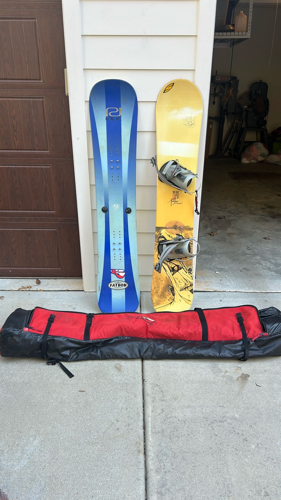 Snowboards And Carry Bag