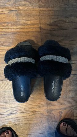 Furry slippers