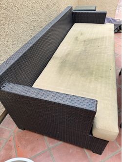 Couch and side table