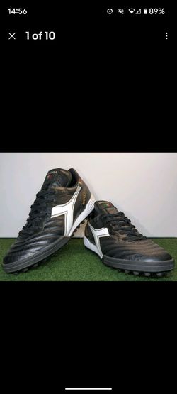 Restored Vintage Diadora Brasil Napoli Turf Soccer Cleats Shoes 7.5 US