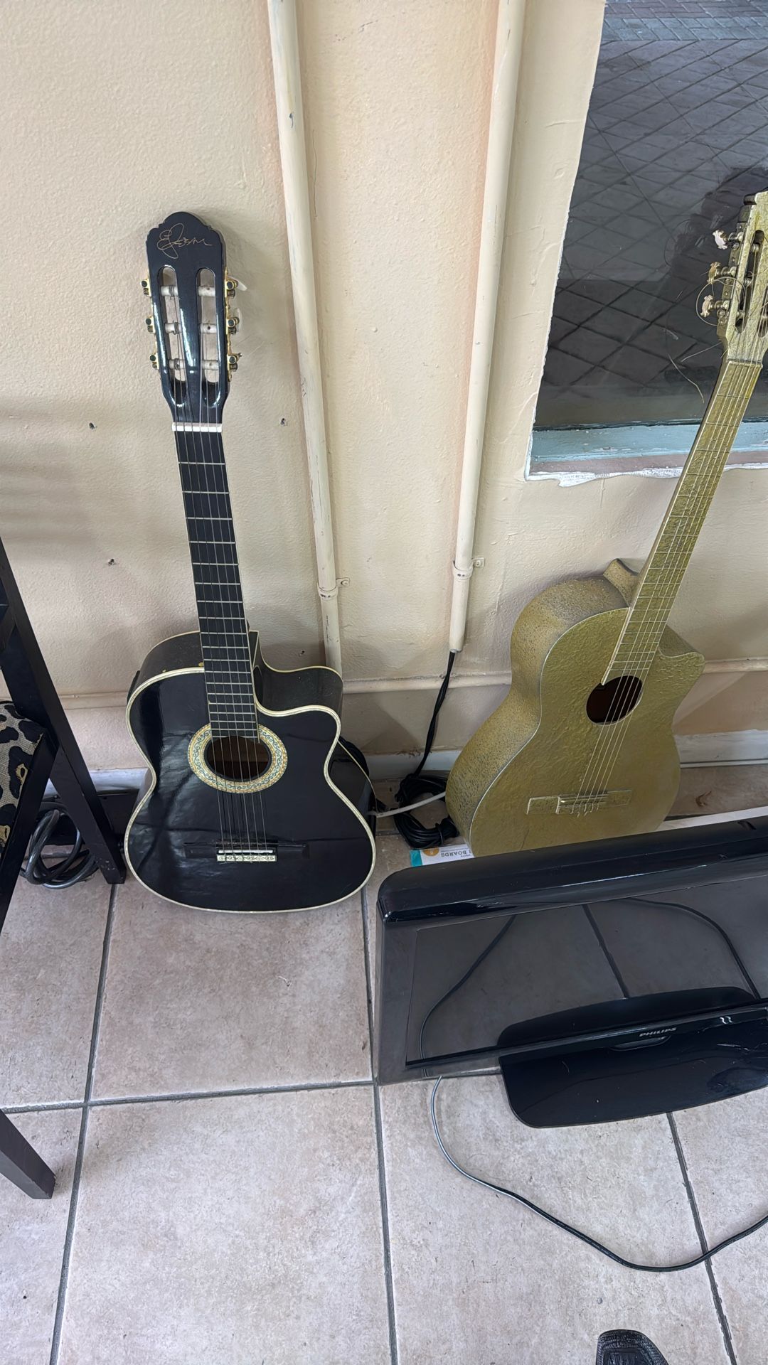 Guitars, Mini Fridges, Cat Tree, CDs