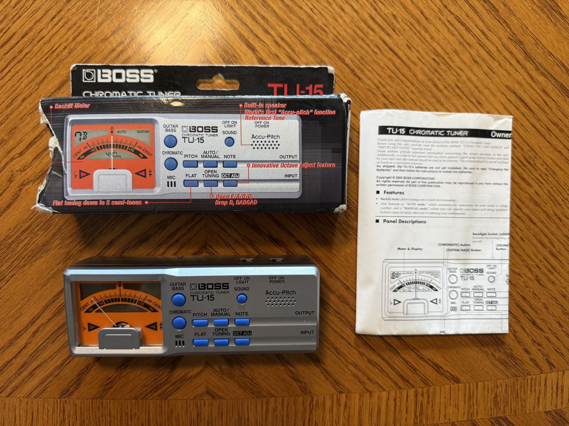 BOSS TU-15 Chromatic Tuner