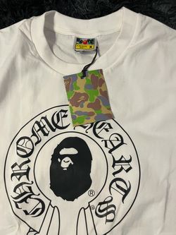 BAPE x Chrome Hearts White Tee Size Medium
