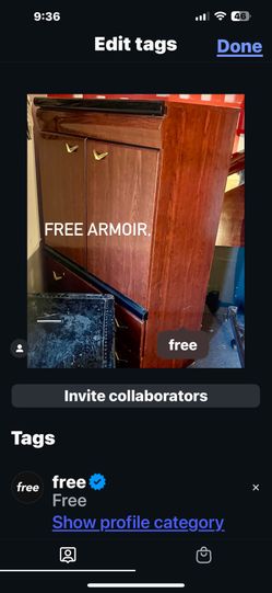 Free furniture