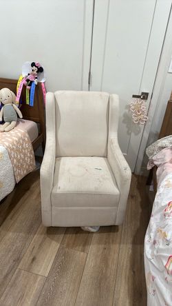 Pottery barn rocking chair upholstery with ottoman