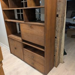 Mid Century Wall Unit/Room Divider/Bookcase.  
