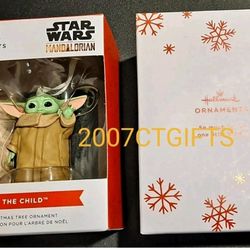 2021 Hallmark Ornament Disney Star Wars, The Mandalorian, The Child Baby Yoda aka Grogu.