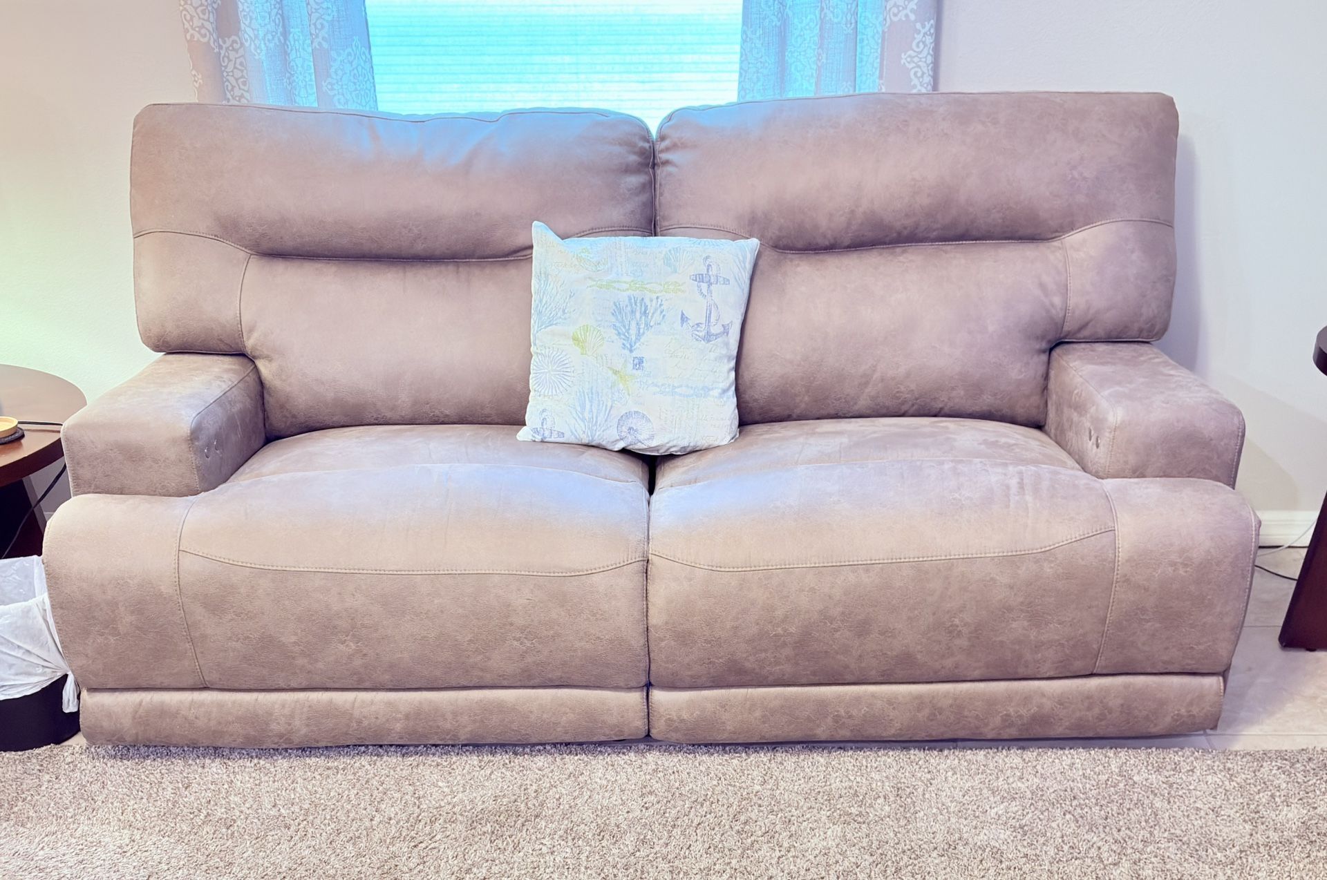 Badcock Power Recliner Sofa