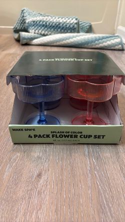 Flower Cup Set 4 Pack