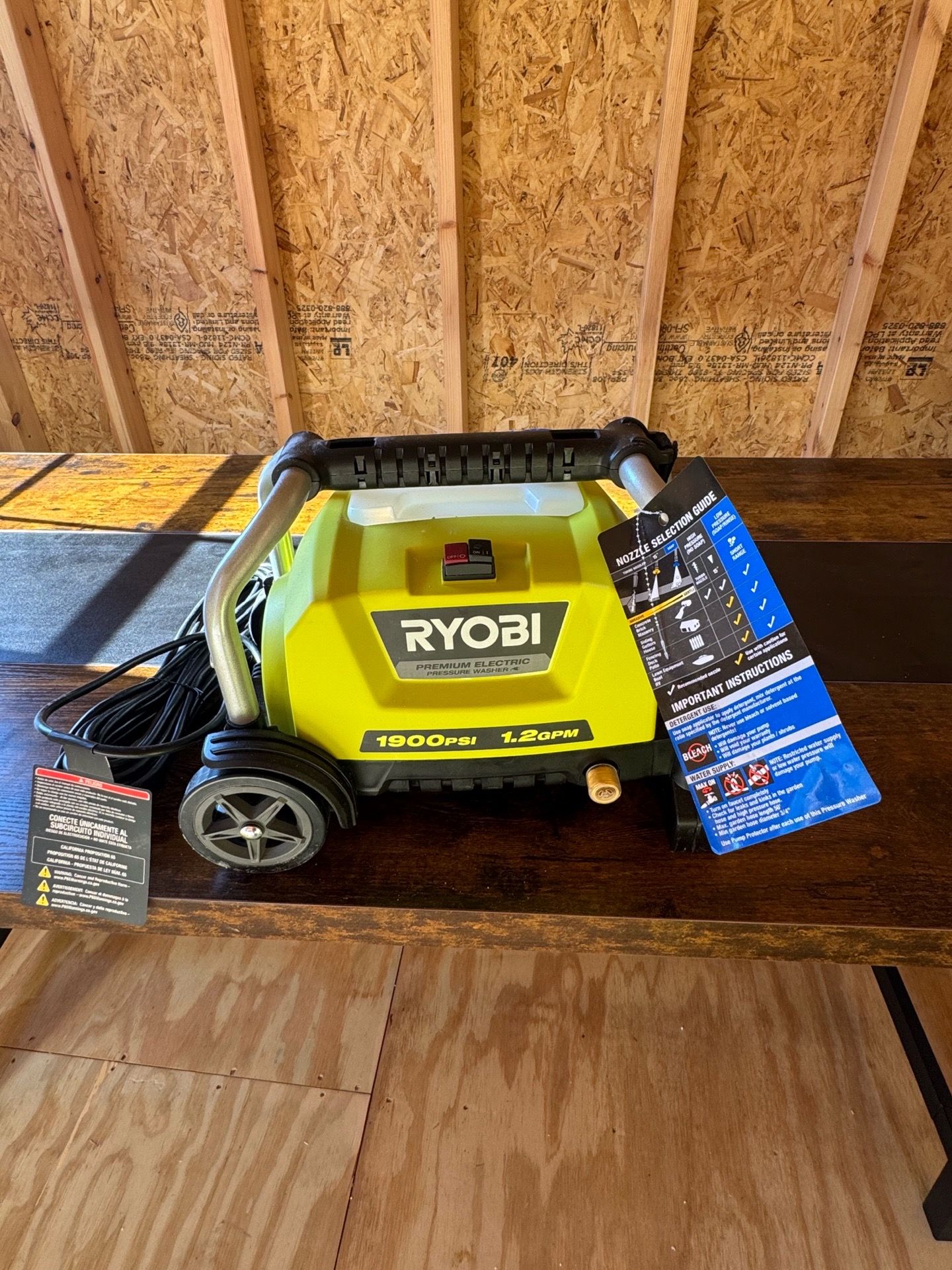 Ryobi 1900 psi pressure washer