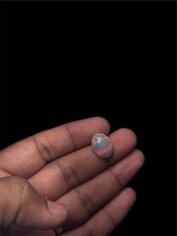 6.55 Ct Natural Ethiopian Opal Oval Cabochon Red Fire Loose Gemstone