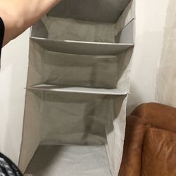 Hanging Closet Organizer $7 ! Dresser Fabric Bin Sturdy 