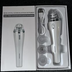 Micro-crystal blackhead pore cleaner vacuum dermabrasion device