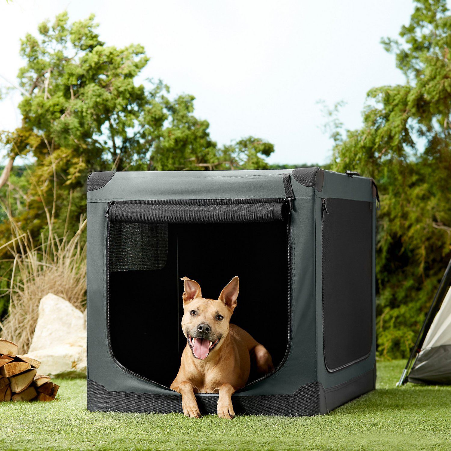 Large Dog Collapsible Travel Dog Crate 