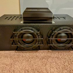 Brand New 6.5 Inch Subwoofers 1600 Watts Max With New Amp