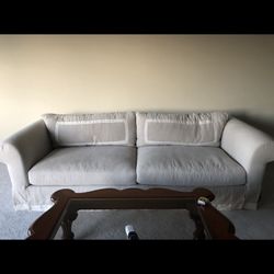 Linen And Feather Down Sofa