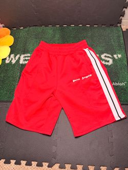 Red palm angel shorts