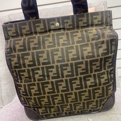 Fendi Zucca Foldable Canvas Tote Bag