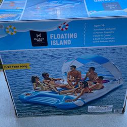 Brand New Floating iIsland With Sunshade  For Up To 6 People 