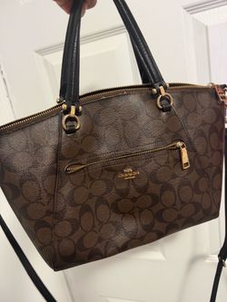 Coach Signature Tote Bag with Crossbody Strap