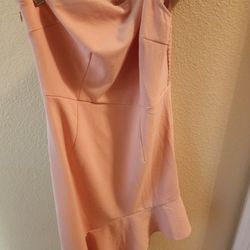 NEW XL pink off the shoulder dress