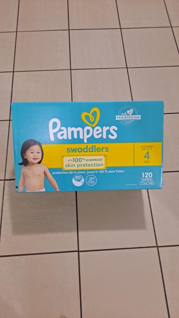 PAMPERS SIZE 4 120COUNT