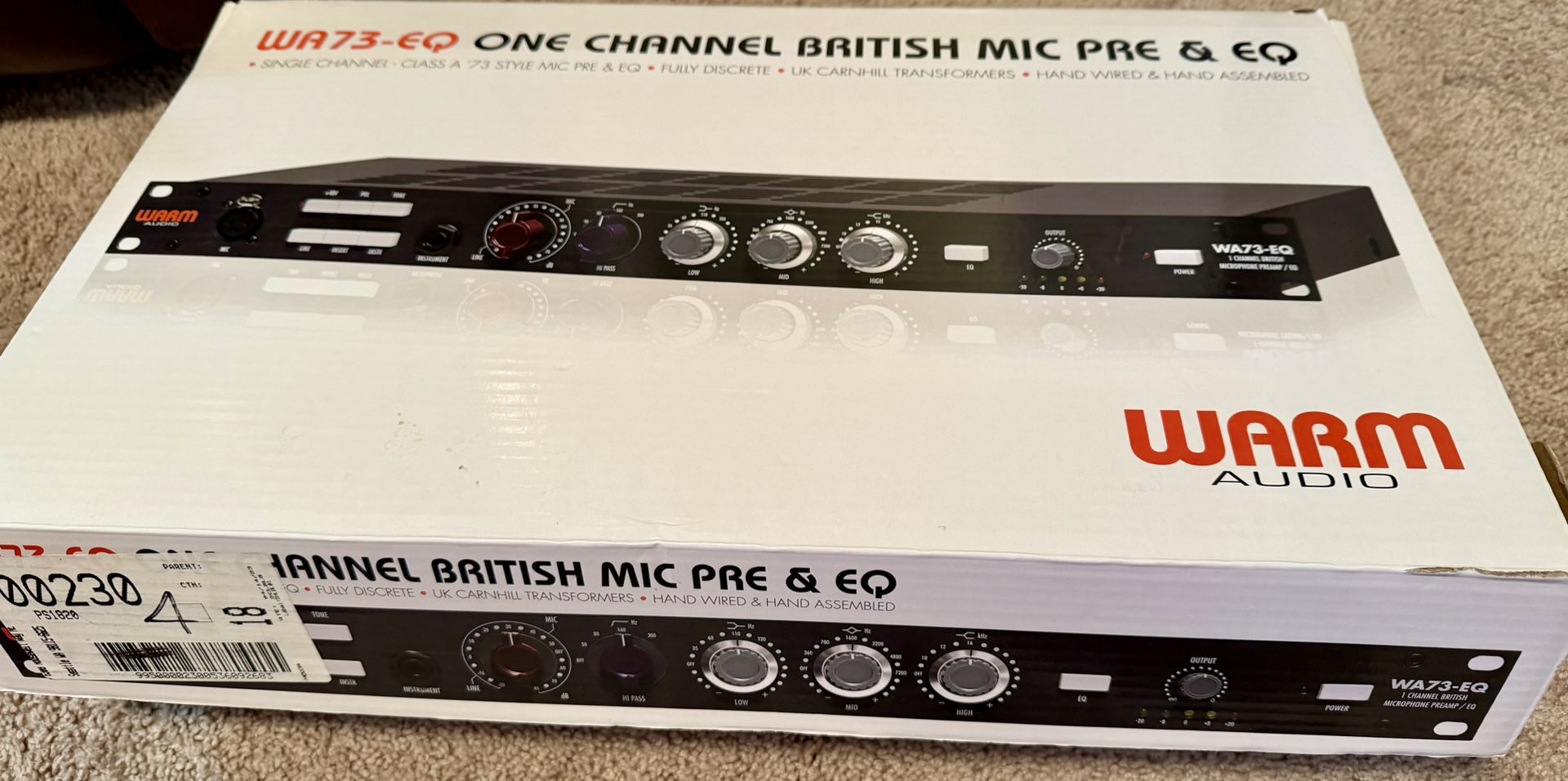 Warm Audio WA73-EQ 1-Channel Mic Preamp & EQ – Like New