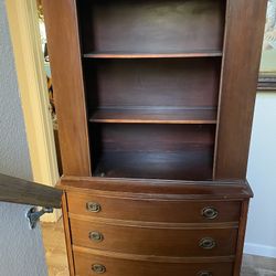 Dresser And Cabinet Walnut and mahogany 