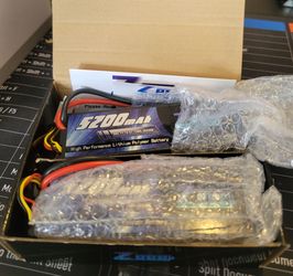 2-Pack of Zees RC Lipo Hobby Batteries, 5200 mAh