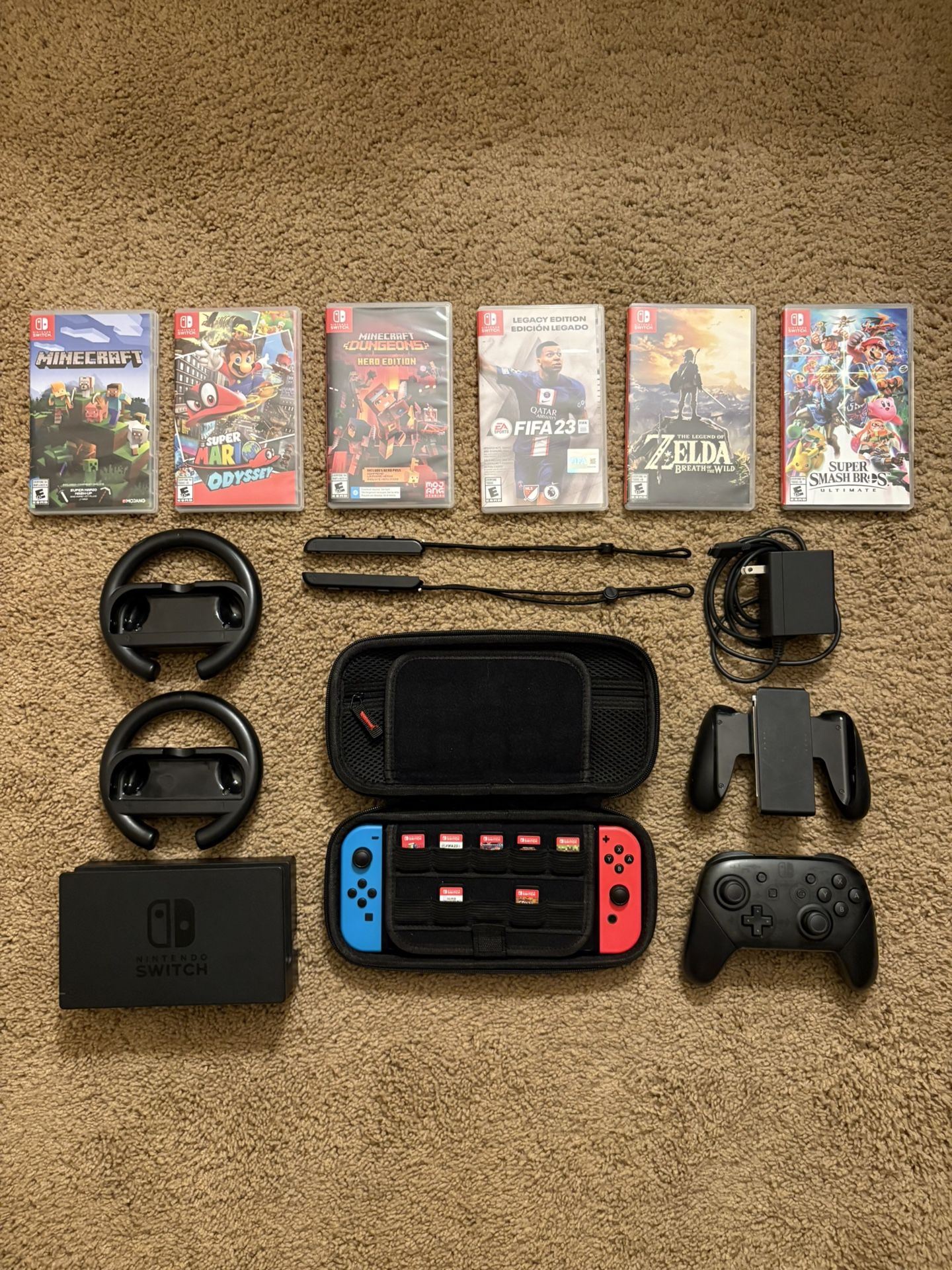 Nintendo Switch Bundle + 7 Games