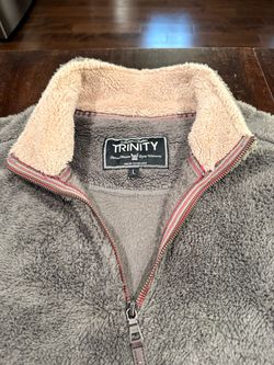 Trinity Sherpa Fleece Quarter-Zip Pullover Size L