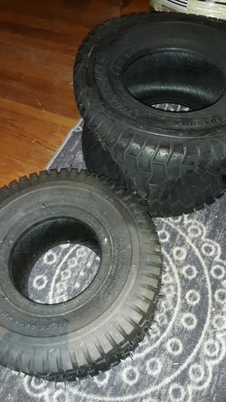 Lawn tractor new tires.18x9.50 and 15x6.0