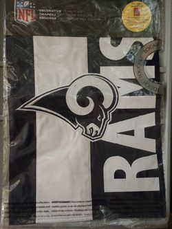 Football! Rams Decorative Team Flag 