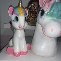 2 piggy bank unicorn both $10