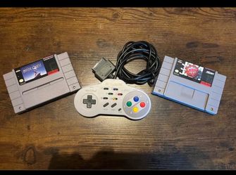 SNES ascii Pad controller w/2games