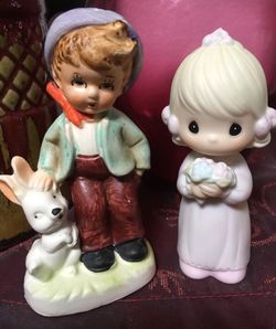 Boy and Bridesmaid Figurines