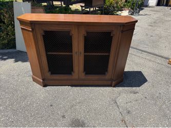 Vintage entry cabinet console